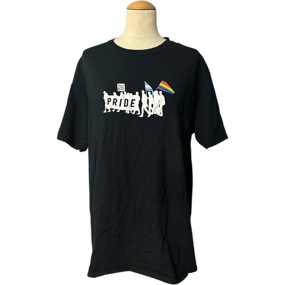 The Phluid Project Break The Binary Pride Shirt Black Large